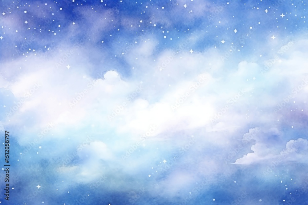 Naklejka premium Cute starry sky space astronomy outdoors.