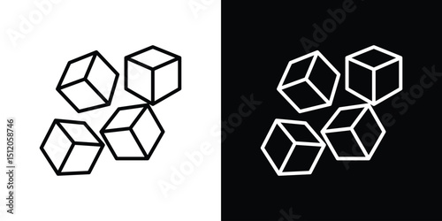 Sugar icon. Simple element illustration. outline and flat symbol design