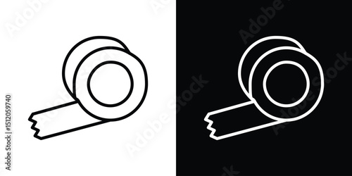 Tape icon. Simple element illustration. outline and flat symbol design
