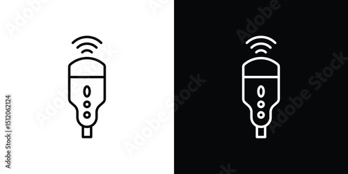 Ultrasound icon. Simple element illustration. outline and flat symbol design