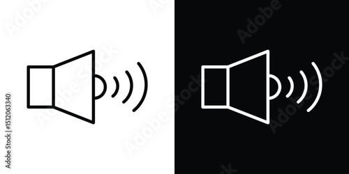 Volume icon. Simple element illustration. outline and flat symbol design