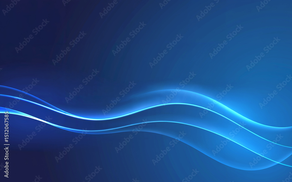 Fototapeta premium Abstract blue wave background image for design