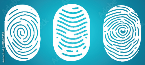 Blue and white illustration. Vector isolated on a white background. Security concept 