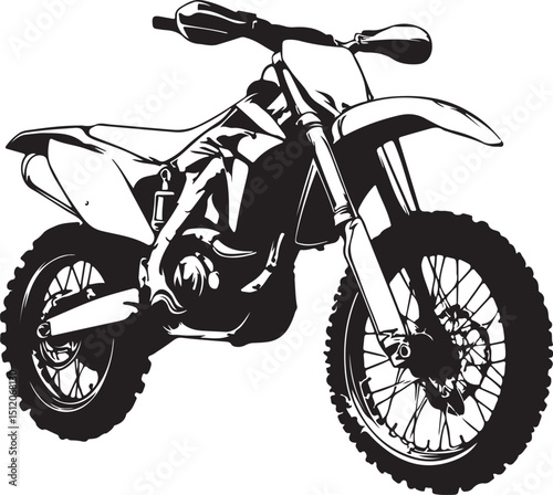 motorcycle on a white background