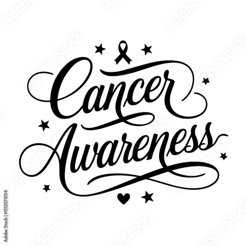 Cancer Awareness. Cancer Awareness Vector Design Isolated on White Background