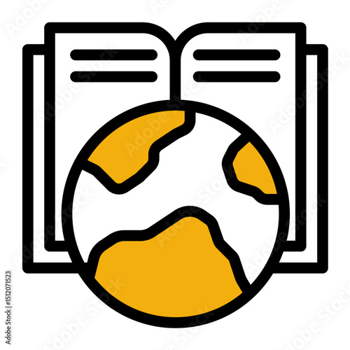 World Grid Study - Color Lineal Style for Social Sciences