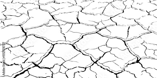 abstract grunge vector illustration.Cracked concrete rock black and white vector background.Distressed Overlay Texture.	
