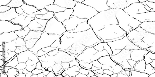 abstract grunge vector illustration.Cracked concrete rock black and white vector background.Distressed Overlay Texture.	
