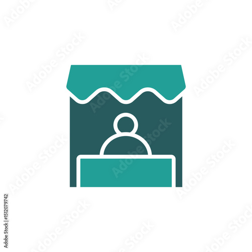 vendor icon. vector.Editable stroke.linear style sign for use web design,logo.Symbol illustration.