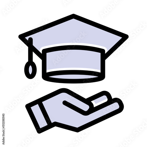 Graduation Achievement - Solid Color Lineal Style for Academic Success
