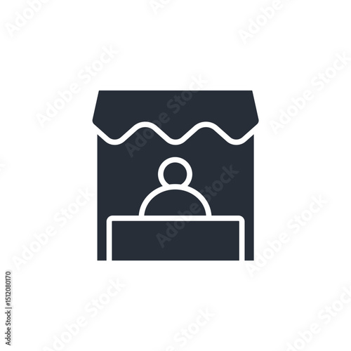 vendor icon. vector.Editable stroke.linear style sign for use web design,logo.Symbol illustration.