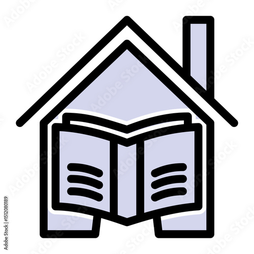 Home Education Study - Solid Color Lineal Style for Remote Learning