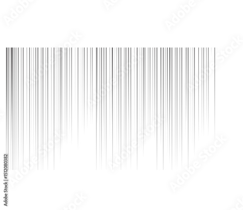 Vertical speed lines for comic book, Manga or anime motion effect, superhero action, striped pattern vector background