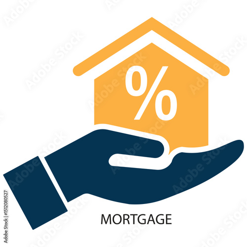 Hand holding a miniature house, symbolizing real estate business and home ownership