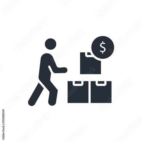 supplier icon. vector.Editable stroke.linear style sign for use web design,logo.Symbol illustration.