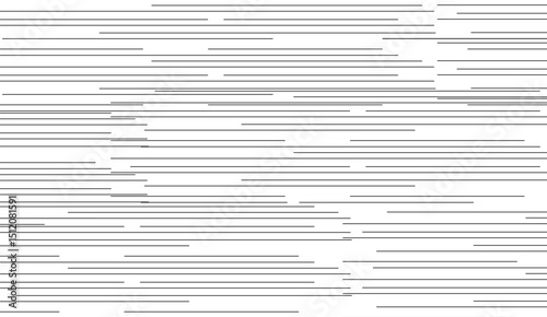 Horizontal speed lines for comic book, Manga or anime motion effect, superhero action, striped pattern vector background