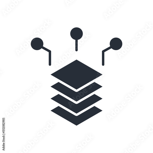 b2b platform icon. vector.Editable stroke.linear style sign for use web design,logo.Symbol illustration.