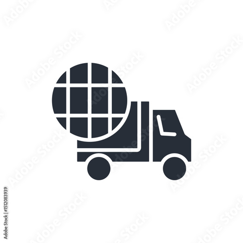 logistics icon. vector.Editable stroke.linear style sign for use web design,logo.Symbol illustration.