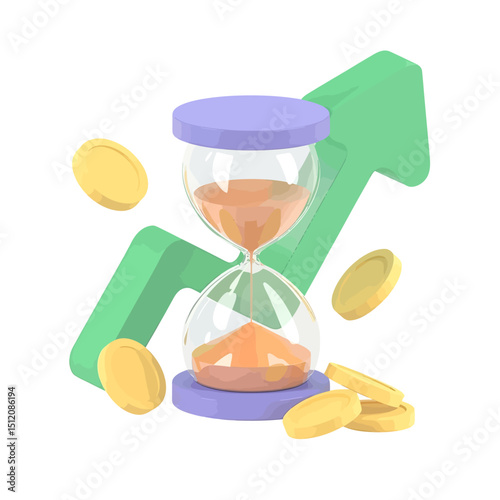 Time is Money A Vibrant Illustration of Growth and Investment