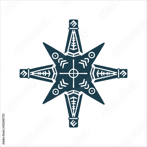 Papa Legba Veve Geometric Lwa Symbol