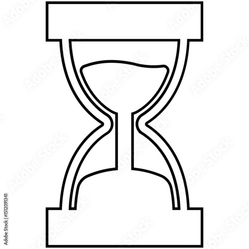 Focus, management, sandclock icon