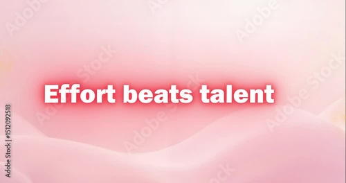 efforts beats talents with sylish font and solid background