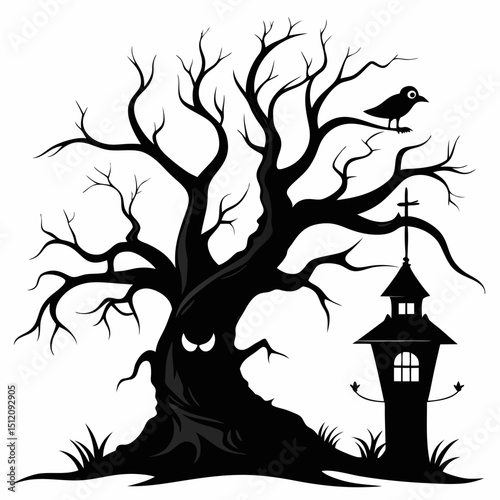 spooky halloween background