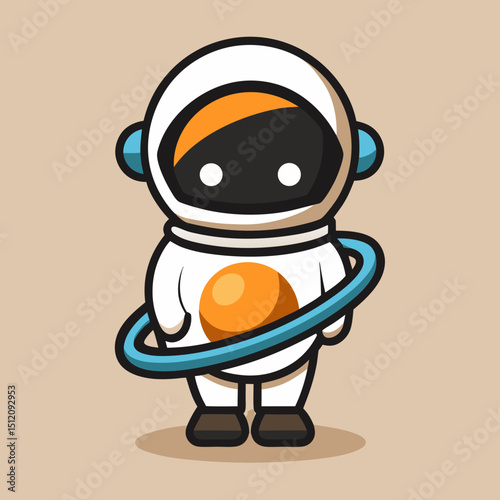 orange man with headphones