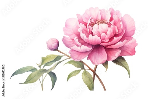 Fototapeta Naklejka Na Ścianę i Meble -  Flower blossom drawing dahlia.