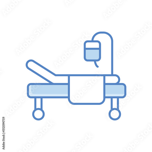 Hospital Bed  Icon vector