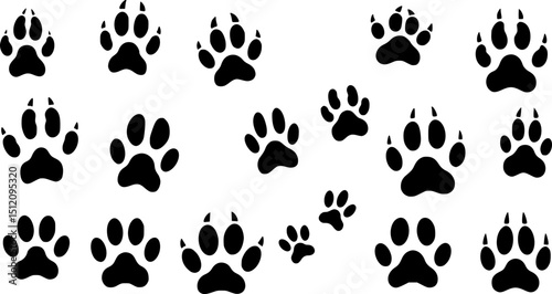 Paw Print icon vector illustration
