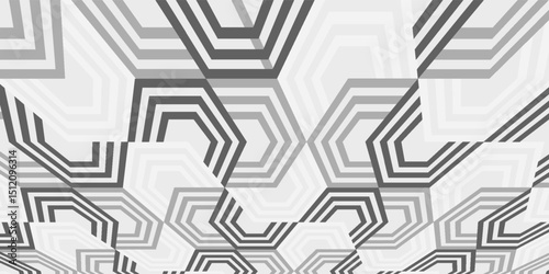 abstract gray white hexagon. geometric polygon texture background. triangle pattern. architectural concept.