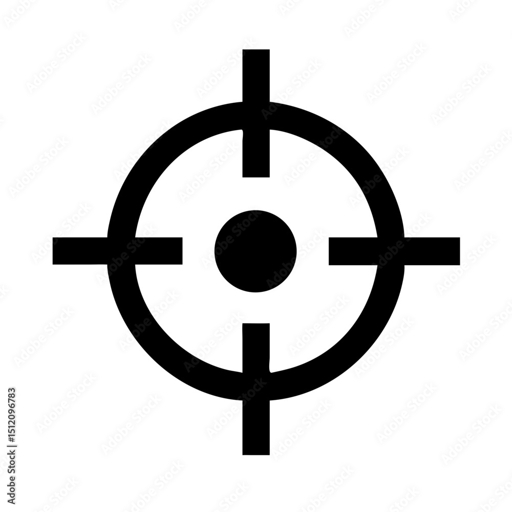 Fototapeta premium crosshair center target icon design