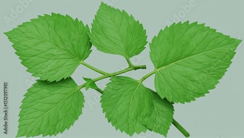 green leaves on a branch