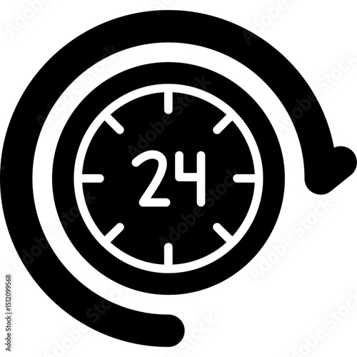24 Hours Icon