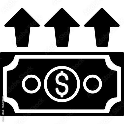 Expensed Increased Icon