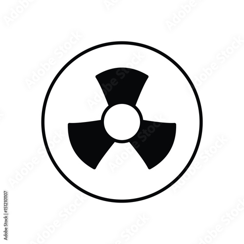 Radiation  Icon vector