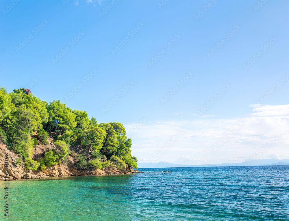 Fototapeta premium turquoise bay in paradise island