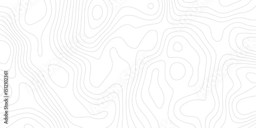 Abstract modern topography wavy contour map line and vintace tarrain patch texture grid line wallpaper map white background.
