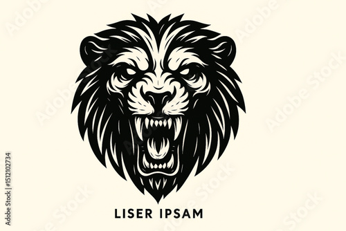 lion head vector
