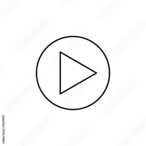 Editable audio play icon vector illustrator