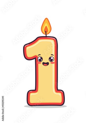 1st birthday candle
