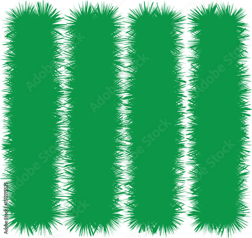 green grass isolated on white background
