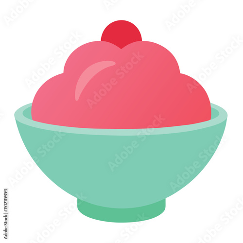 Delicious Strawberry Dessert in a Bowl