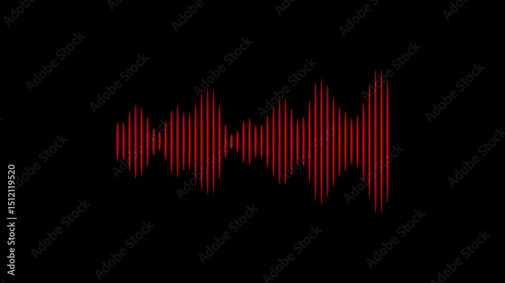 Dynamic equalizer visual effect, Animated sound wave spectrumAnimated sound wave spectrum. White audio waveform spectrum animation,