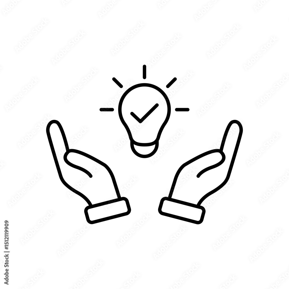 Obraz premium Creativity idea innovation line vector icon