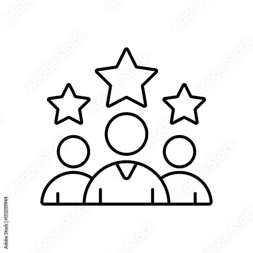 User experience UX design line vector icon