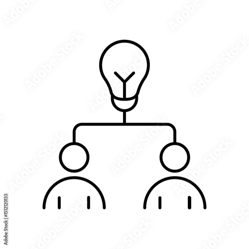 Creation innovation design line vector icon