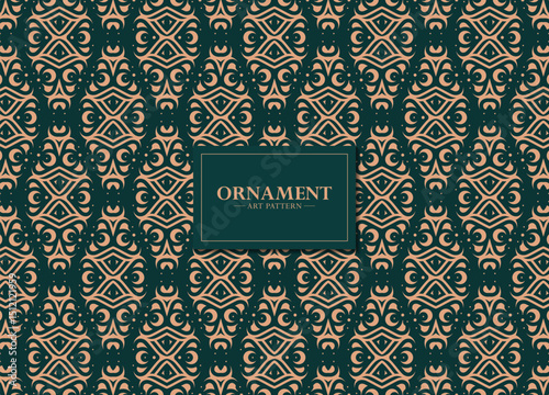 Decorative Seamless Pattern with Geometric Element for Textile or Background