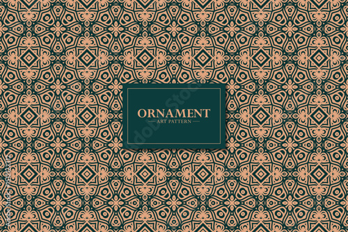 Decorative Seamless Pattern with Geometric Element for Textile or Background